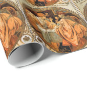 ヴィンテージハイジーク&コモノポールライムワインラベル ラッピングペーパー (ロールコーナー)