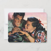 ヴィンテージハイスクールスウィートアーツ婚約パーティ 招待状 (正面)