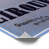 ヴィンテージハイダイブバルーンフランスのサーカス ポスター (角)