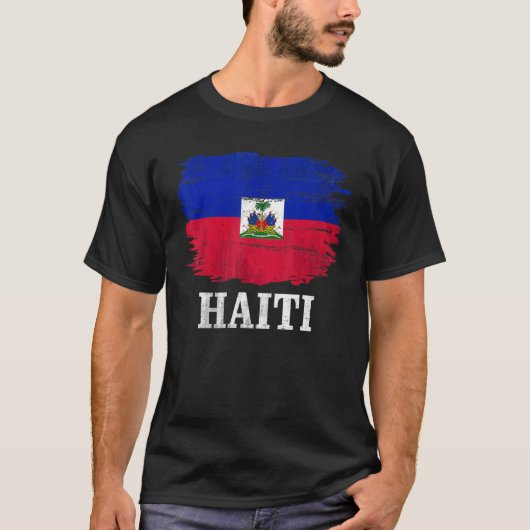 ヴィンテージハイチ国旗 Tシャツ (正面)