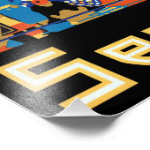 ヴィンテージハイデラバード・インド旅行ポスター フォトプリント            (角)