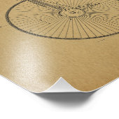 ヴィンテージハイホイーラー自転車特許プリント フォトプリント (角)