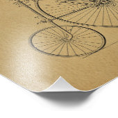 ヴィンテージハイホイーラー自転車特許プリント フォトプリント            (角)