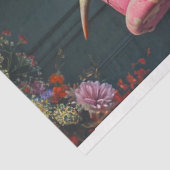 ヴィンテージハイランドカウピンク椅子のデコパージュ 薄葉紙 (詳細)