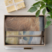 ヴィンテージハイランド牛のデコパージュ 薄葉紙 (ギフト)