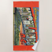 ヴィンテージハイランドNCはがき ビーチタオル (正面)