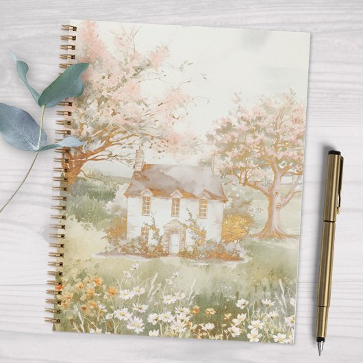 ヴィンテージハウスインザグリーンメドウコテージコアート ノートブック