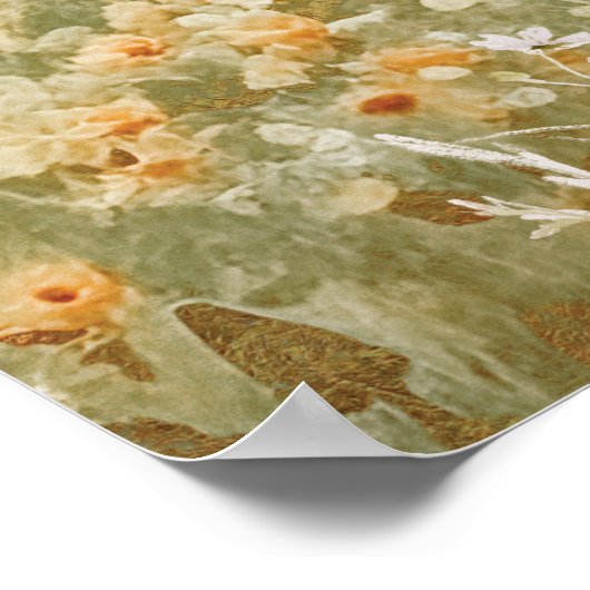 ヴィンテージハウスインザグリーンメドウコテージコアート ポスター (角)