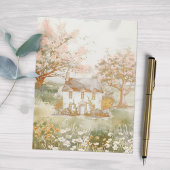 ヴィンテージハウスインザグリーンメドウコテージコアート ポストカード