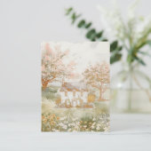 ヴィンテージハウスインザグリーンメドウコテージコアート ポストカード (スタンド正面)