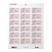 ヴィンテージハウスオンピンククリスマスラベル ラベル (フルシート)