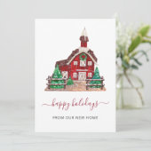 ヴィンテージハウスクリスマスウェーブムーヴズホリデーカード (スタンド正面)