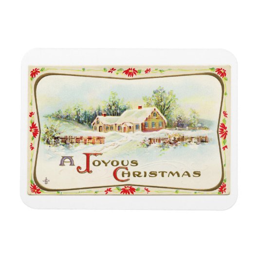 ヴィンテージハウスフレキシブルフォトマグネット マグネット (横)