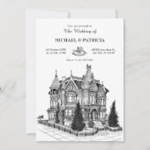 ヴィンテージハウス結婚建築 招待状 (正面)