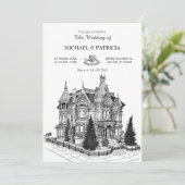 ヴィンテージハウス結婚建築 招待状 (スタンド正面)