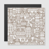 ヴィンテージハウス：建築のシームレスなパターン。 (正面/裏面)