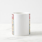 ヴィンテージハウディーニ広告手錠のポスター コーヒーマグカップ (中央)