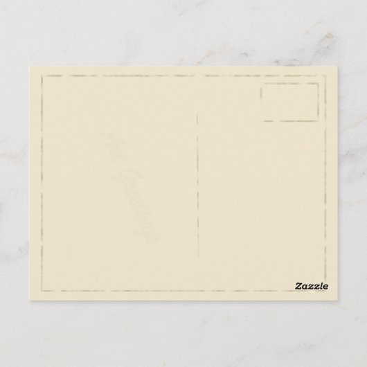 ヴィンテージハガキかわいい女の子イラストレーション ポストカード (裏面)