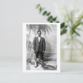 ヴィンテージハガキとアリゲーター ポストカード (スタンド正面)