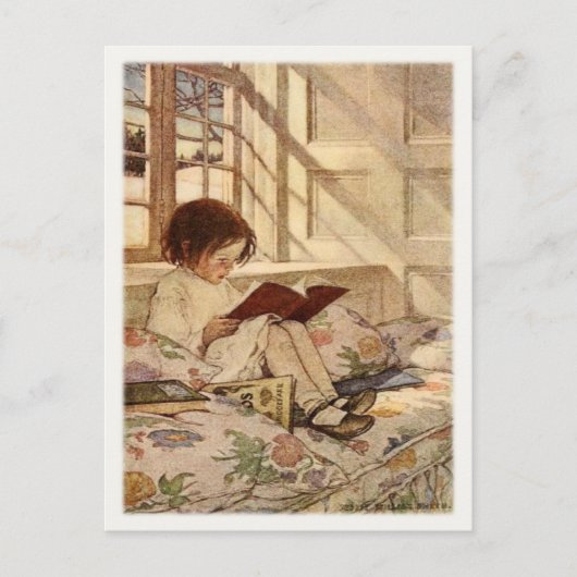 ヴィンテージハガキとスイートガール読ズ ポストカード (正面)