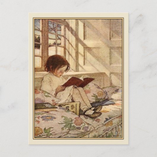 ヴィンテージハガキとスイートガール読ズ ポストカード (正面)