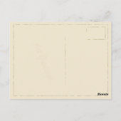 ヴィンテージハガキと甘いベビーイラストレーション ポストカード (裏面)