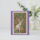 ヴィンテージハガキ付きバニー ポストカード (スタンド正面)