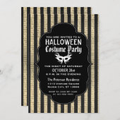 ヴィンテージハグランジロウィンの衣装パーティの招待状 招待状 (正面/裏面)