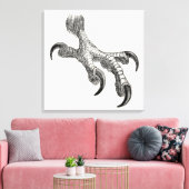 ヴィンテージハゲパーソナライズされたワシ爪 キャンバスプリント (インサイチュ (リビング))