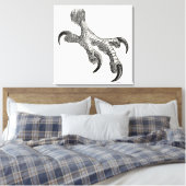 ヴィンテージハゲパーソナライズされたワシ爪 キャンバスプリント (インサイチュ (寝室))