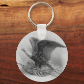 ヴィンテージハゲワシのキーホルダー キーホルダー (正面)