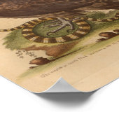 ヴィンテージハゲワシプリント ポスター (角)