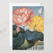 ヴィンテージハスの花エジプトの神聖な豆 (正面/裏面)