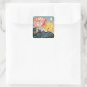 ヴィンテージハスの花エジプトの神聖な豆 スクエアシール (バッグ)