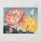 ヴィンテージハスの花エジプトの神聖な豆 ポストカード (正面)