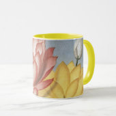 ヴィンテージハスの花エジプトの神聖な豆 マグカップ (正面右)