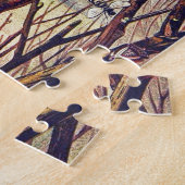 ヴィンテージハチ昆虫春柳の花 ジグソーパズル (側面)