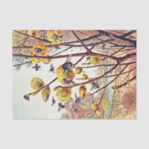 ヴィンテージハチ昆虫春柳の花