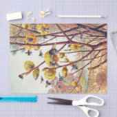 ヴィンテージハチ昆虫春柳の花 薄葉紙 (クラフト)