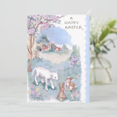 ヴィンテージハッピーイースターウィッシュwithラム&バンニー シーズンカード (スタンド正面)