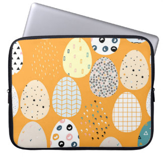 ヴィンテージハッピーイースタースカンジナビアデザイン ラップトップスリーブ