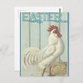 ヴィンテージハッピーイースターチキン ポストカード (正面/裏面)