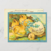 ヴィンテージハッピーイースターチックス シーズンポストカード (正面/裏面)