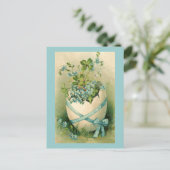 ヴィンテージハッピーイースターデザイン シーズンポストカード (スタンド正面)
