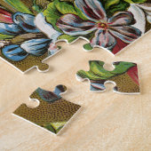 ヴィンテージハッピーイースターバニーラビットイースターエッグ ジグソーパズル (側面)