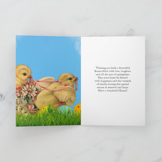 ヴィンテージハッピーイースターブラザーインローカード カード (内部)