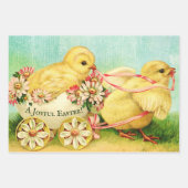 ヴィンテージハッピーイースター包装紙シート ラッピングペーパーシート (正面)
