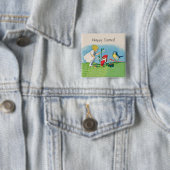 ヴィンテージハッピーイースター小妖精や小人卵 缶バッジ (インサイチュ)