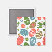 ヴィンテージハッピーイースター開花 マグネット (正面/裏面)