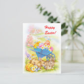 ヴィンテージハッピーイースター シーズンポストカード (スタンド正面)